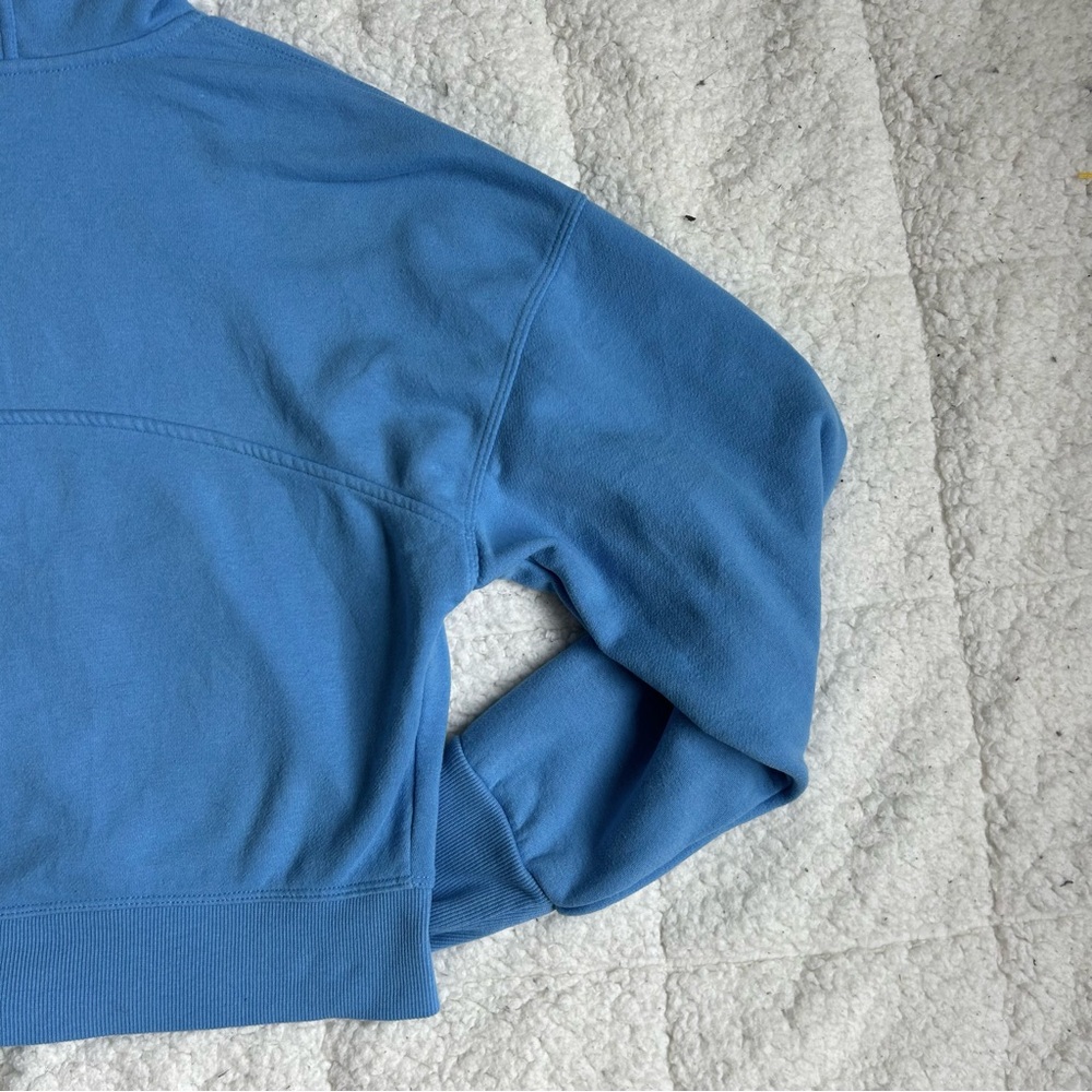 CALVIN KLEIN Performance Light Blue Cropped Hoodie Zip Up - Picture 11 of 12